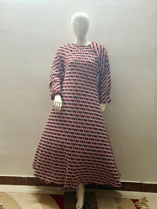Matawaze printed Abaya